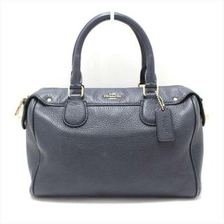 コーチ(COACH)のCOACH(コーチ) ハンドバッグ - ダークネイビー レザー(ハンドバッグ)