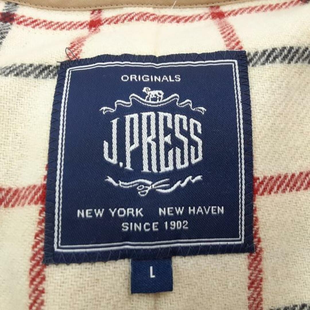 J.PRESS(ジェイプレス)のJ.PRESS(ジェイプレス) トレンチコート サイズL メンズ美品  - ベージュ 長袖/秋/冬 メンズのジャケット/アウター(トレンチコート)の商品写真