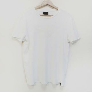 エンポリオアルマーニ(Emporio Armani)のEMPORIOARMANI(エンポリオアルマーニ) 半袖Tシャツ サイズUSA XL メンズ美品  - 白 クルーネック(Tシャツ/カットソー(半袖/袖なし))