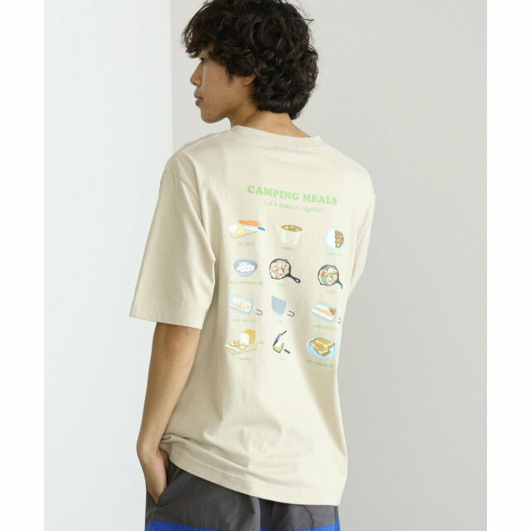 【BEIGE】BEAMS HEART / アウトドア レシピ Tシャツ メンズのトップス(Tシャツ/カットソー(半袖/袖なし))の商品写真