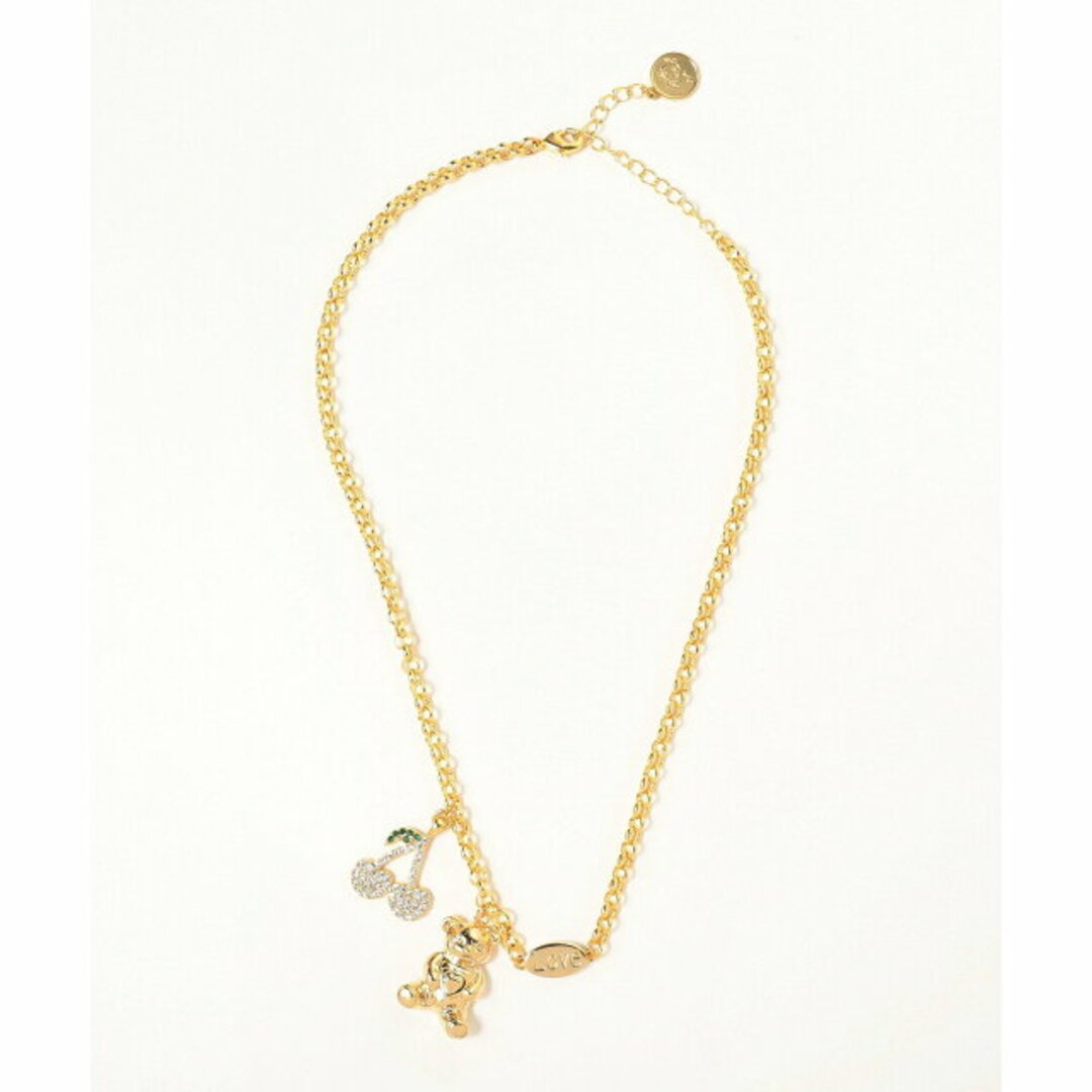 Ray BEAMS(レイビームス)の【GOLD】LOTUS PINK / Cherry Teddy ネックレス レディースのアクセサリー(ネックレス)の商品写真