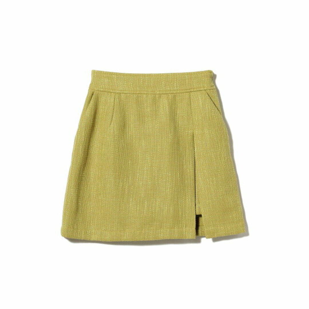 Ray BEAMS(レイビームス)の【GREEN】Ray BEAMS / サマーツイード ミニ スカート レディースのスカート(ミニスカート)の商品写真