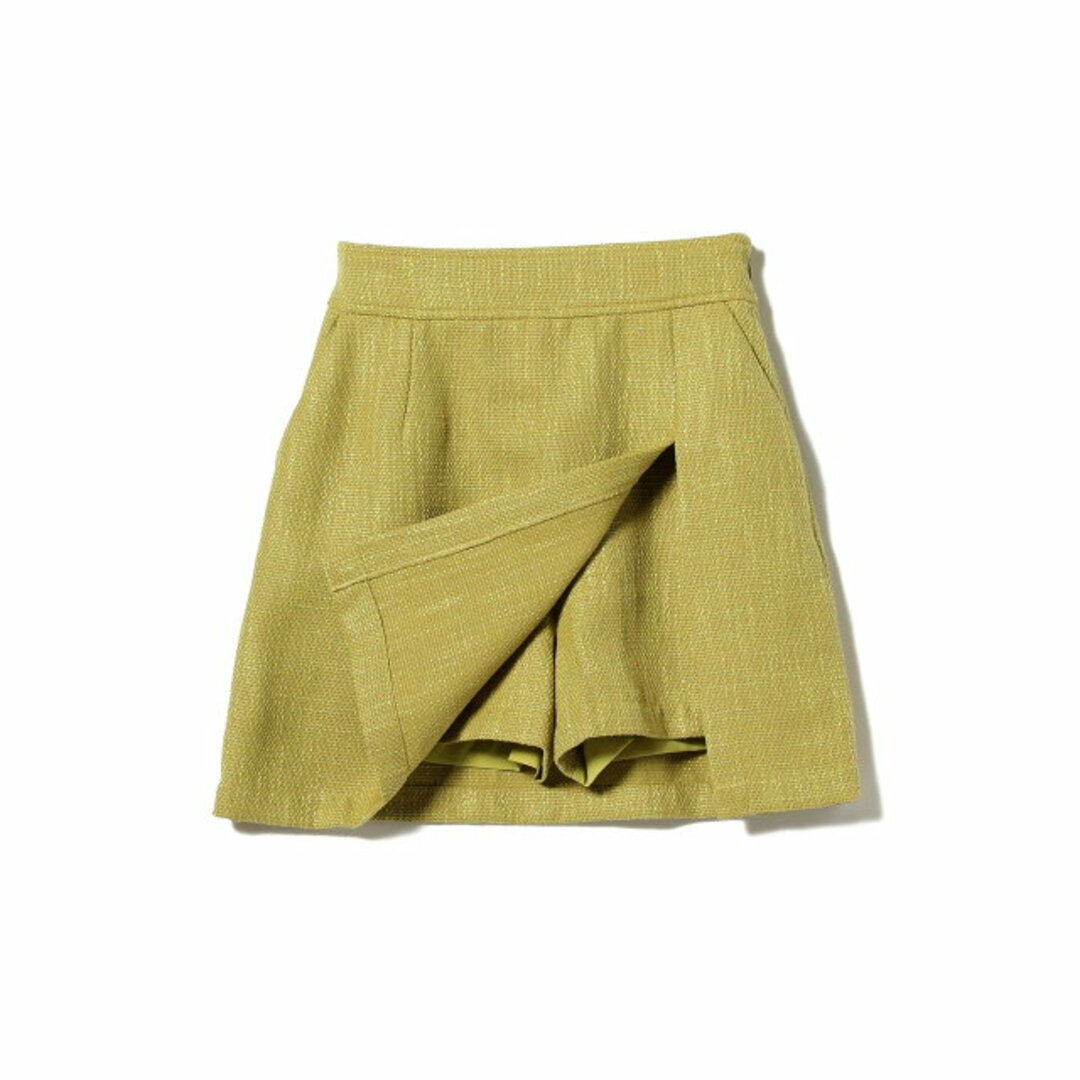 Ray BEAMS(レイビームス)の【GREEN】Ray BEAMS / サマーツイード ミニ スカート レディースのスカート(ミニスカート)の商品写真