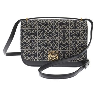 ロエベ(LOEWE)のLOEWE ロエベ Small Goya Bag In Anagram Jacquard And Calfskin スモールゴヤバッグ アナグラム ジャガード カーフスキン ショルダーバッグ A896N09X06-5938(ショルダーバッグ)