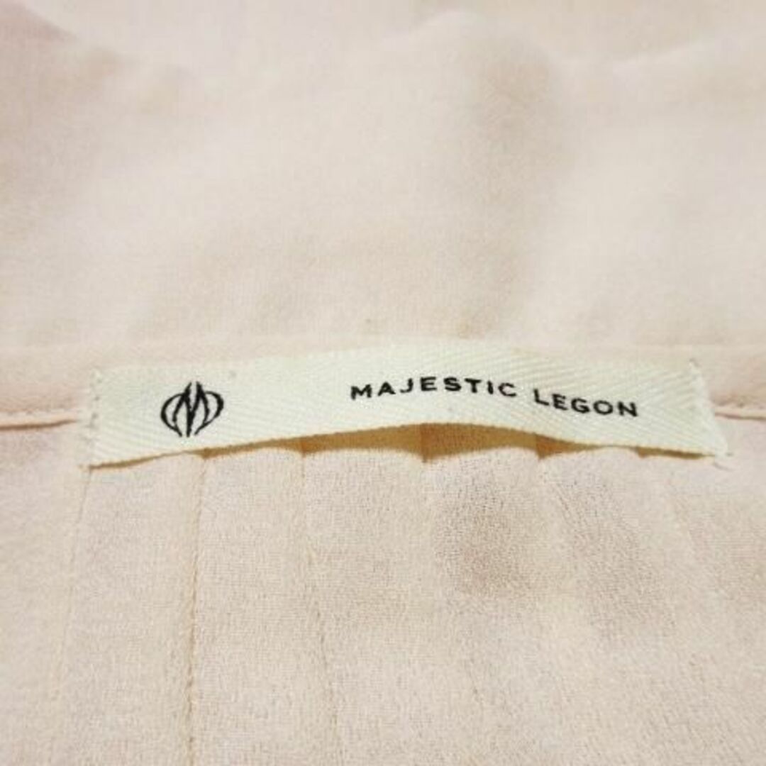 MAJESTIC LEGON(マジェスティックレゴン)のマジェスティックレゴン クラシカルブラウス F ピンク 230601CK9A レディースのトップス(シャツ/ブラウス(半袖/袖なし))の商品写真