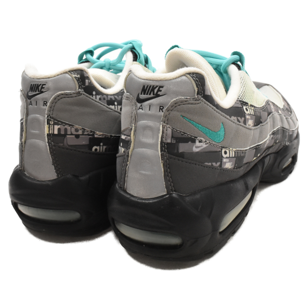 NIKE(ナイキ)のNIKE ナイキ ×ATMOS AIR MAX95 JADE WE LOVE NIKE PACK アトモス エアマックス95 ローカットスニーカー ジェイド グレー/ブルー US9.5/27.5cm AQ0925-001 メンズの靴/シューズ(スニーカー)の商品写真