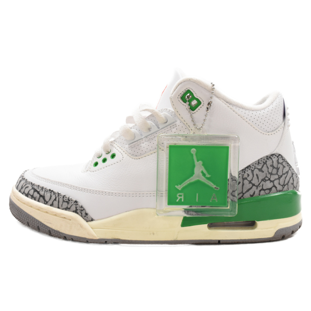 NIKE(ナイキ)のNIKE ナイキ WMNS AIR JORDAN 3 RETRO LUCKY GREEN ウィメンズ エアジョーダン 3 レトロ ラッキー グリーン ハイカットスニーカー US8 CK9246-136 レディースの靴/シューズ(スニーカー)の商品写真