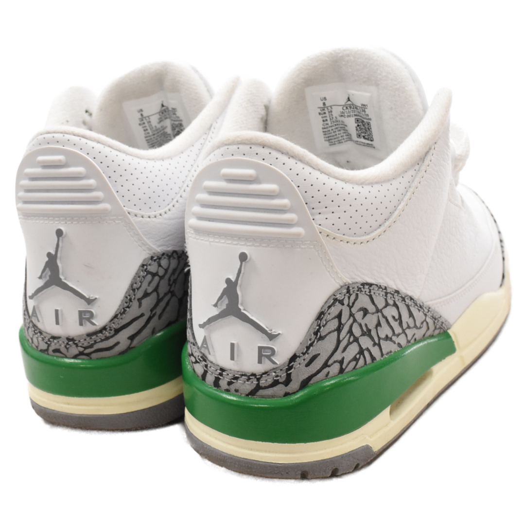 NIKE(ナイキ)のNIKE ナイキ WMNS AIR JORDAN 3 RETRO LUCKY GREEN ウィメンズ エアジョーダン 3 レトロ ラッキー グリーン ハイカットスニーカー US8 CK9246-136 レディースの靴/シューズ(スニーカー)の商品写真