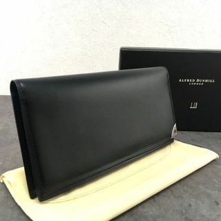 ダンヒル(Dunhill)の極美品 dunhill 長財布 ブラック レザー 札入れ 502(長財布)