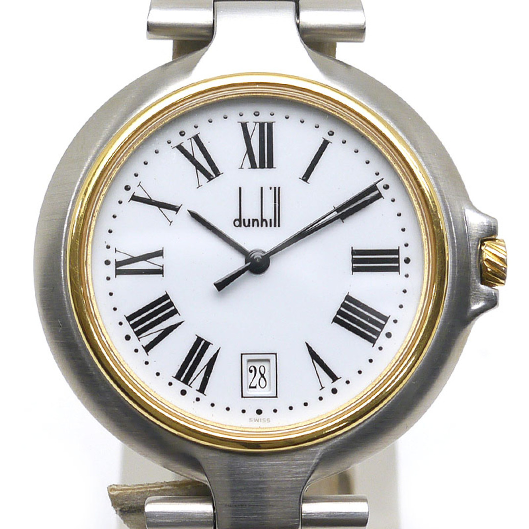 Dunhill(ダンヒル)のダンヒル ミレニアム メンズ クオーツ 腕時計 コンビ 白文字盤 SS×GP メンズの時計(腕時計(アナログ))の商品写真