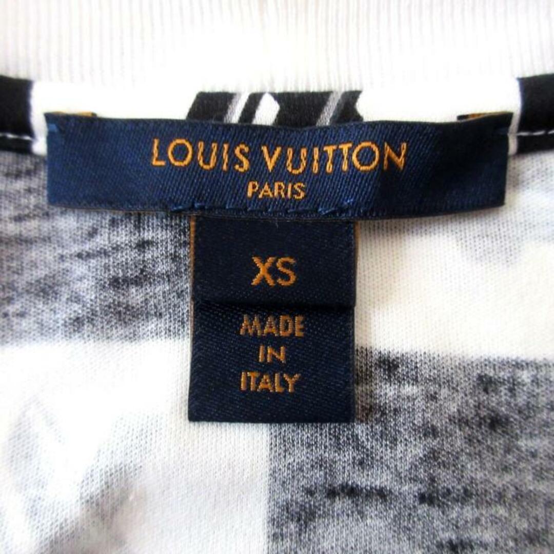 LOUIS VUITTON(ルイヴィトン)のLOUIS VUITTON(ルイヴィトン) 半袖Tシャツ サイズXS レディース LVツイストロックプリント Tシャツ RW181B HAG FETS81 白×黒×グレー クルーネック/チェーン レディースのトップス(Tシャツ(半袖/袖なし))の商品写真