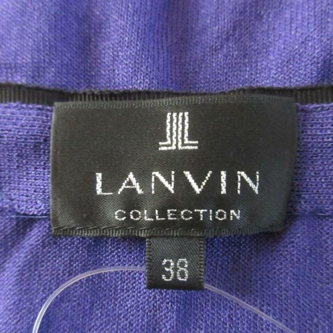 LANVIN COLLECTION(ランバンコレクション)のLANVIN COLLECTION(ランバンコレクション) カーディガン サイズ38 M レディース - パープル×黒 長袖/レース レディースのトップス(カーディガン)の商品写真