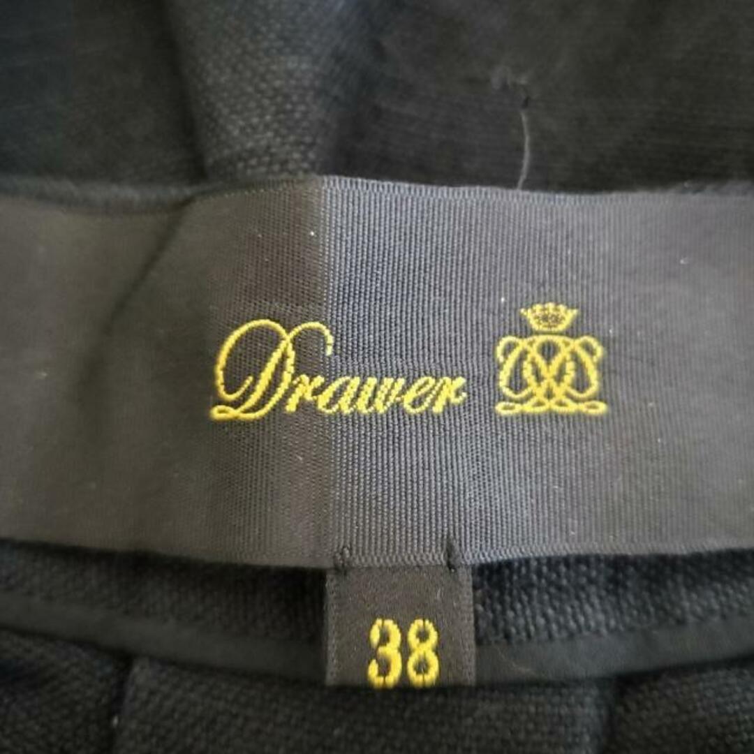 Drawer(ドゥロワー)のDrawer(ドゥロワー) スカート サイズ38 M レディース美品  - ダークネイビー ひざ丈/麻混 レディースのスカート(その他)の商品写真