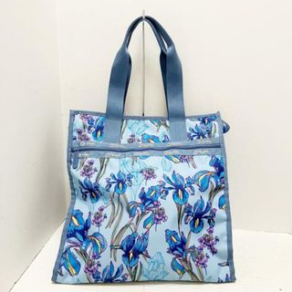 レスポートサック(LeSportsac)のLESPORTSAC(レスポートサック) ショルダーバッグ - ライトブルー×ブルーグレー×マルチ 花柄 レスポナイロン(ショルダーバッグ)