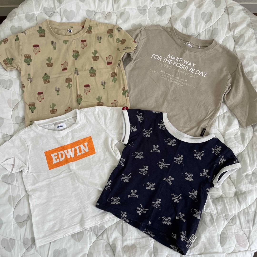 EDWIN(エドウィン)の【値下げ】半袖tシャツ 五分袖  80 90 まとめ売り キッズ/ベビー/マタニティのキッズ服男の子用(90cm~)(Tシャツ/カットソー)の商品写真