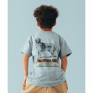 コドモビームス(こども ビームス)の【ﾍｻﾞｰｸﾞﾚｰ】TAMANIWIA * こども ビームス / Dog バック プリント Tシャツ(110~150cm)(Tシャツ/カットソー)