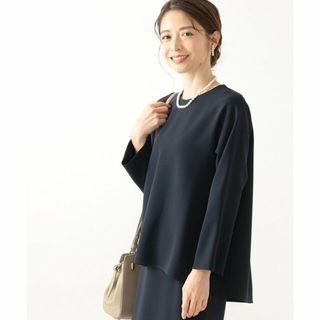 デミルクスビームス(Demi-Luxe BEAMS)の【NAVY】Demi-Luxe BEAMS / トリアセ フレア プルオーバー(シャツ/ブラウス(長袖/七分))