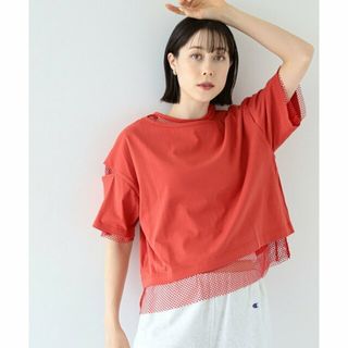 レイビームス(Ray BEAMS)の【RED】Ray BEAMS / メッシュ リバーシブル Tシャツ(カットソー(長袖/七分))