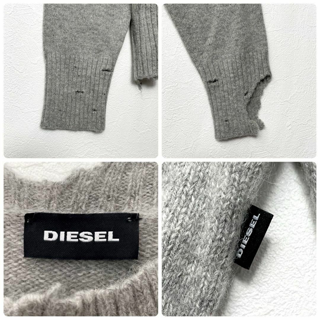 DIESEL - タグ付 ディーゼル DIESEL ダメージ ボロ加工 長袖 DIESEL - タグ付 ディーゼル DIESEL ダメージ ボロ加工 長袖
