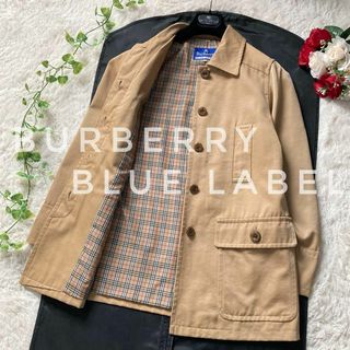 バーバリーブルーレーベル(BURBERRY BLUE LABEL)のバーバリーブルーレーベル　ステンカラーコート　ハーフコート　比翼　ノバチェック(その他)