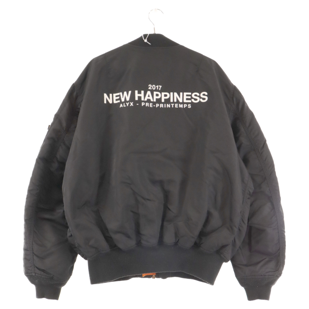 ALPHA INDUSTRIES(アルファインダストリーズ)のALPHA INDUSTRIES アルファ インダストリーズ ×1017 ALYX 9SM MA-1 E.1999 ETERNAL BOMBER JACKET アリクス リバーシブルMA-1ボンバージャケット ブラック メンズのジャケット/アウター(フライトジャケット)の商品写真