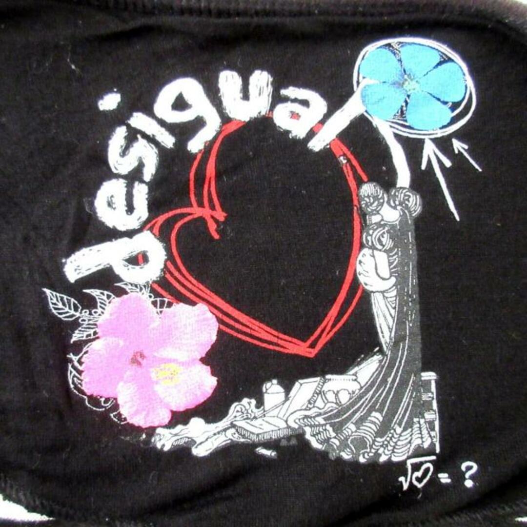 DESIGUAL(デシグアル)のDesigual(デシグアル) 長袖カットソー サイズM レディース - 白×黒×マルチ クルーネック/ボーダー レディースのトップス(カットソー(長袖/七分))の商品写真