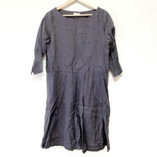 フォグリネンワーク(fog linen work)のfog linen work/FLW(フォグリネンワーク) ワンピース レディース - グレー 七分袖/ロング(その他)