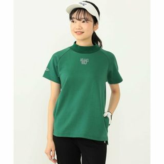 【GREEN】BEAMS GOLF ORANGE LABEL / シャドーロゴ ダンボール モックネックシャツ(トレーナー/スウェット)