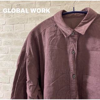 グローバルワーク(GLOBAL WORK)の【4/29処分】GLOBAL WORK スリット入り コーデュロイシャツ(シャツ/ブラウス(長袖/七分))