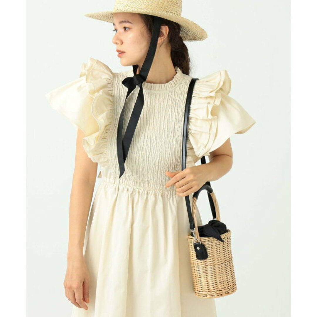 CAROLINA GLASER(カロリナグレイサー)の【BEIGE】YURI * The Little BAKERY Tokyo * CAROLINA GLASER / カゴBAG レディースのバッグ(その他)の商品写真