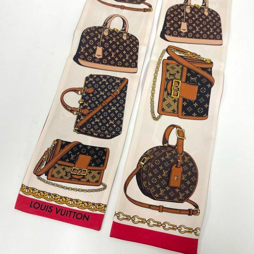 LOUIS VUITTON(ルイヴィトン)の美品♡ヴィトン♡バンドートリビュトトゥー  ベージュ ツイリー M76645 レディースのファッション小物(バンダナ/スカーフ)の商品写真