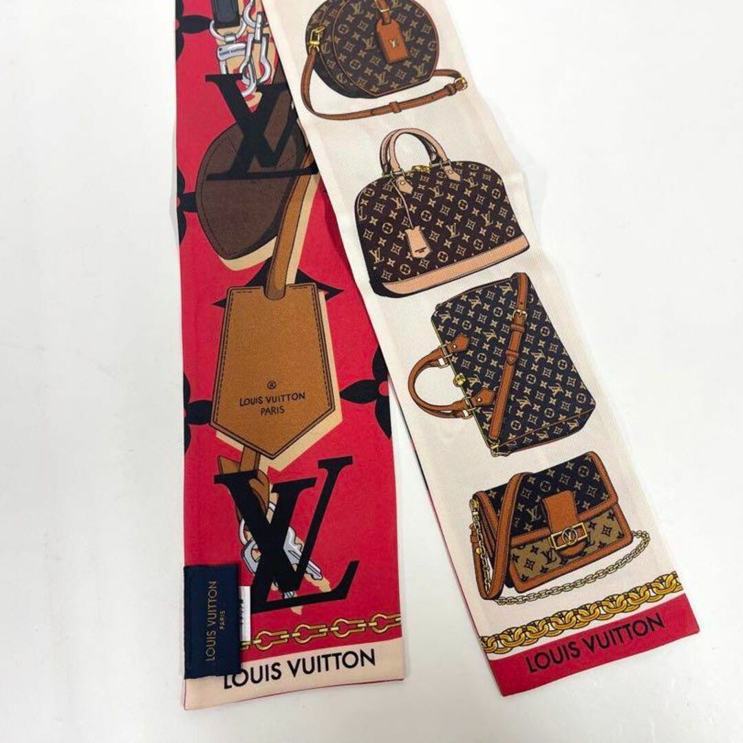 LOUIS VUITTON(ルイヴィトン)の美品♡ヴィトン♡バンドートリビュトトゥー  ベージュ ツイリー M76645 レディースのファッション小物(バンダナ/スカーフ)の商品写真