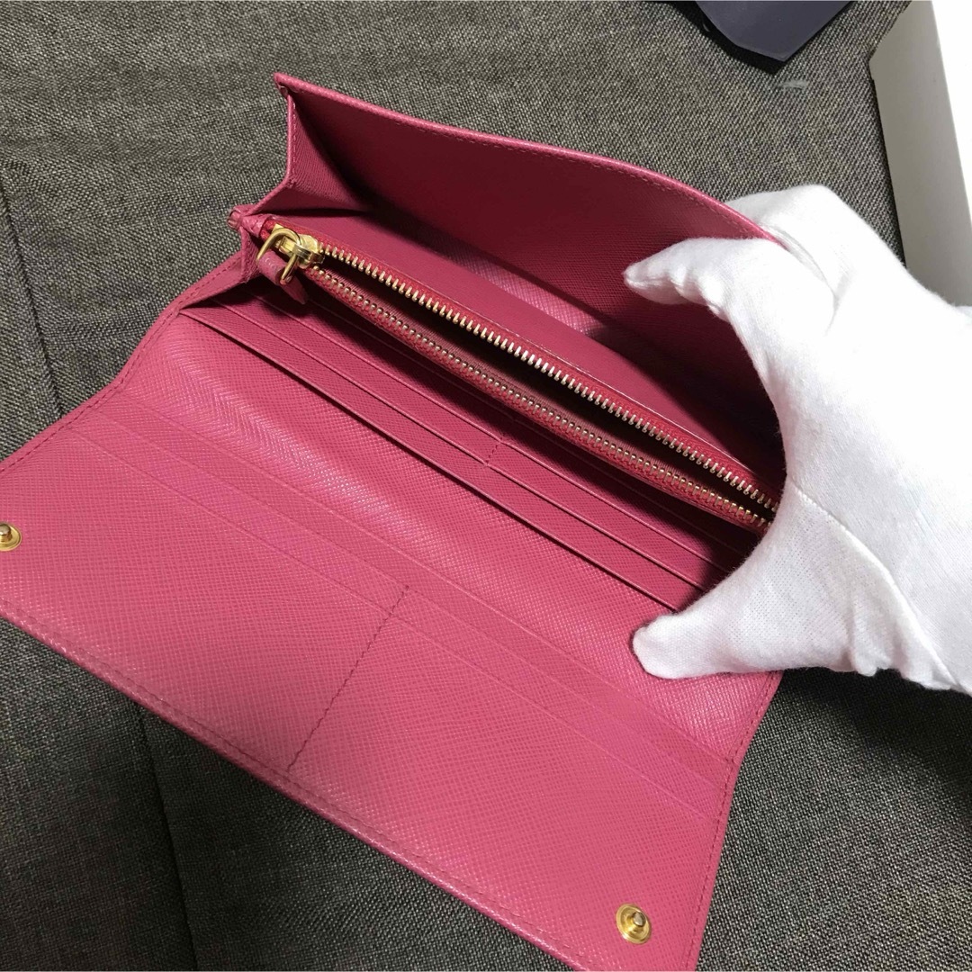 PRADA(プラダ)の正規品 財布 長財布 プラダ PEONIA SAFFIANO METAL レディースのファッション小物(財布)の商品写真