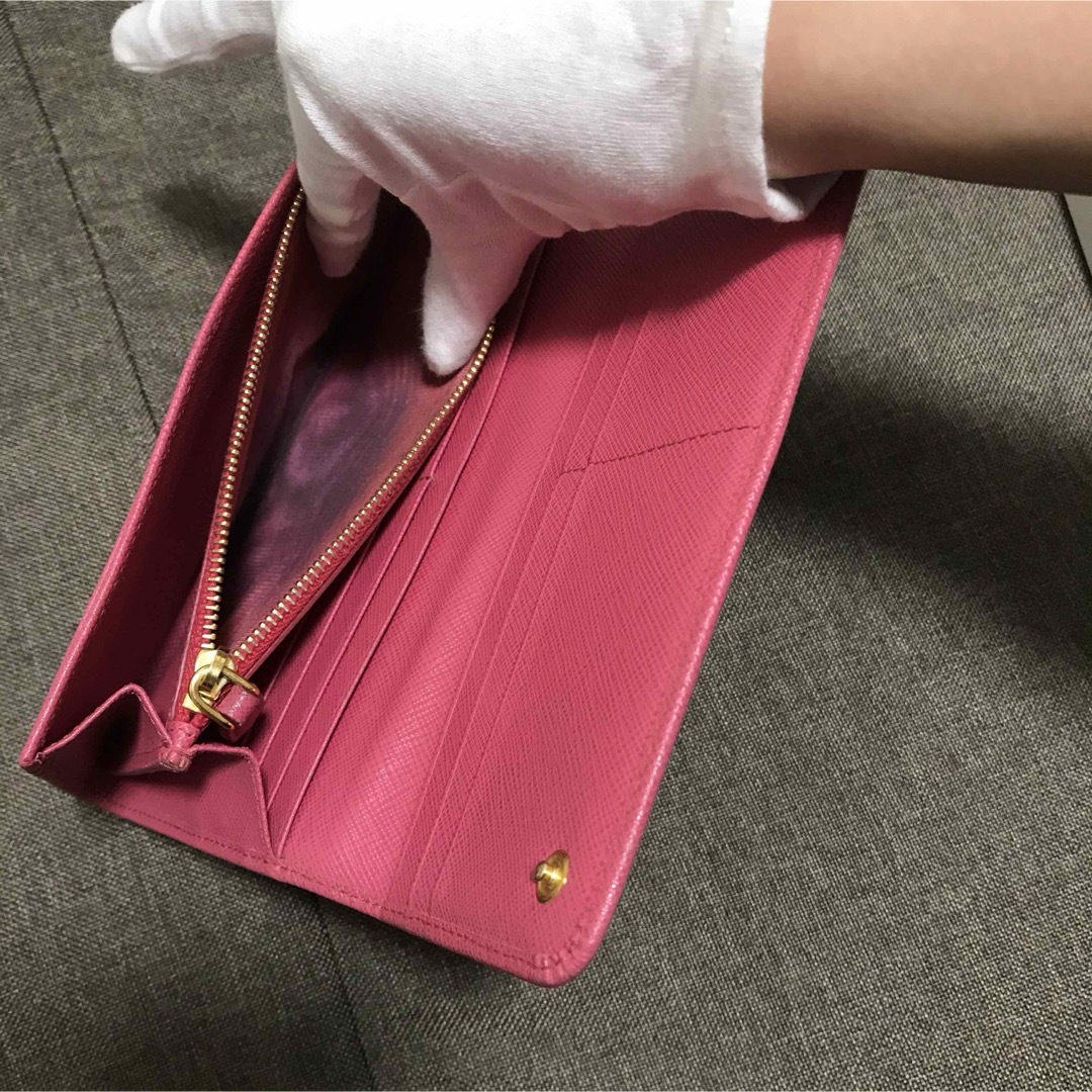 PRADA(プラダ)の正規品 財布 長財布 プラダ PEONIA SAFFIANO METAL レディースのファッション小物(財布)の商品写真