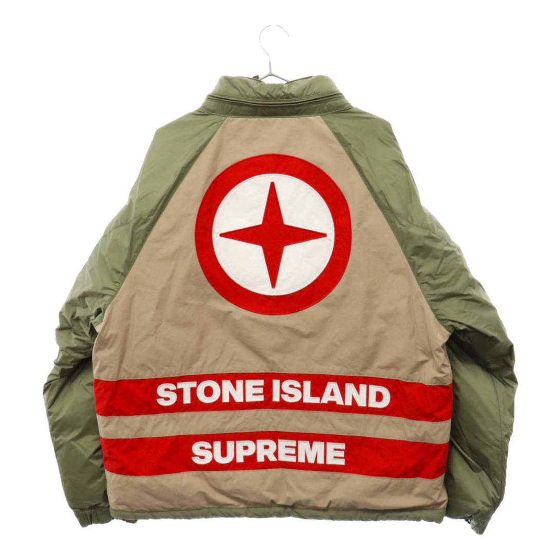 Supreme(シュプリーム)のSUPREME シュプリーム 23AW×STONE ISLAND Reversible Down Puffer Jacket リバーシブル ダウン パファージャケット ストーンアイランド オリーブ/ブラウン/レッド メンズのジャケット/アウター(ダウンジャケット)の商品写真