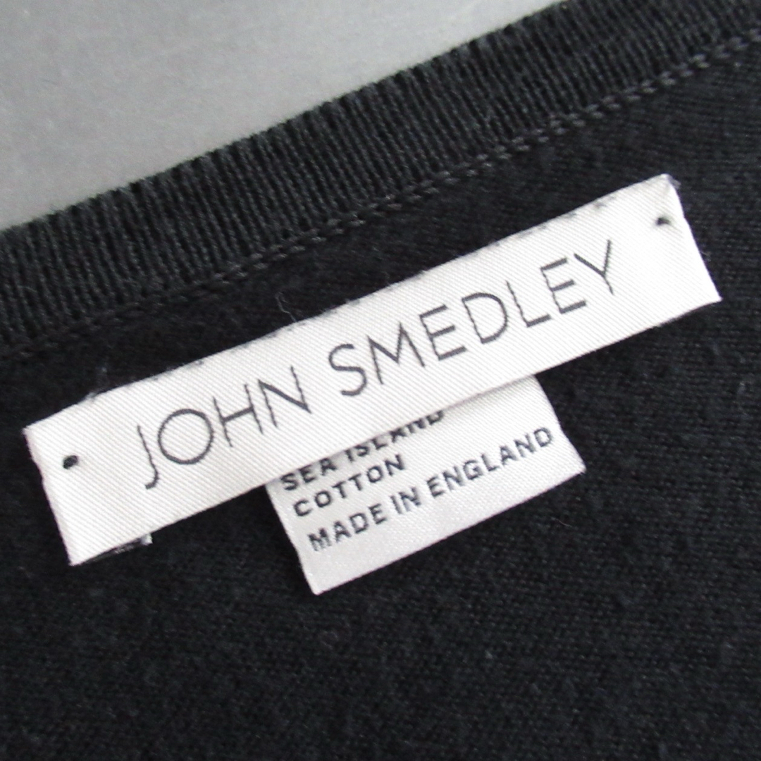 JOHN SMEDLEY(ジョンスメドレー)のJHON SMEDLEY コットン ニット Vネック カーディガン セーター レディースのトップス(カーディガン)の商品写真