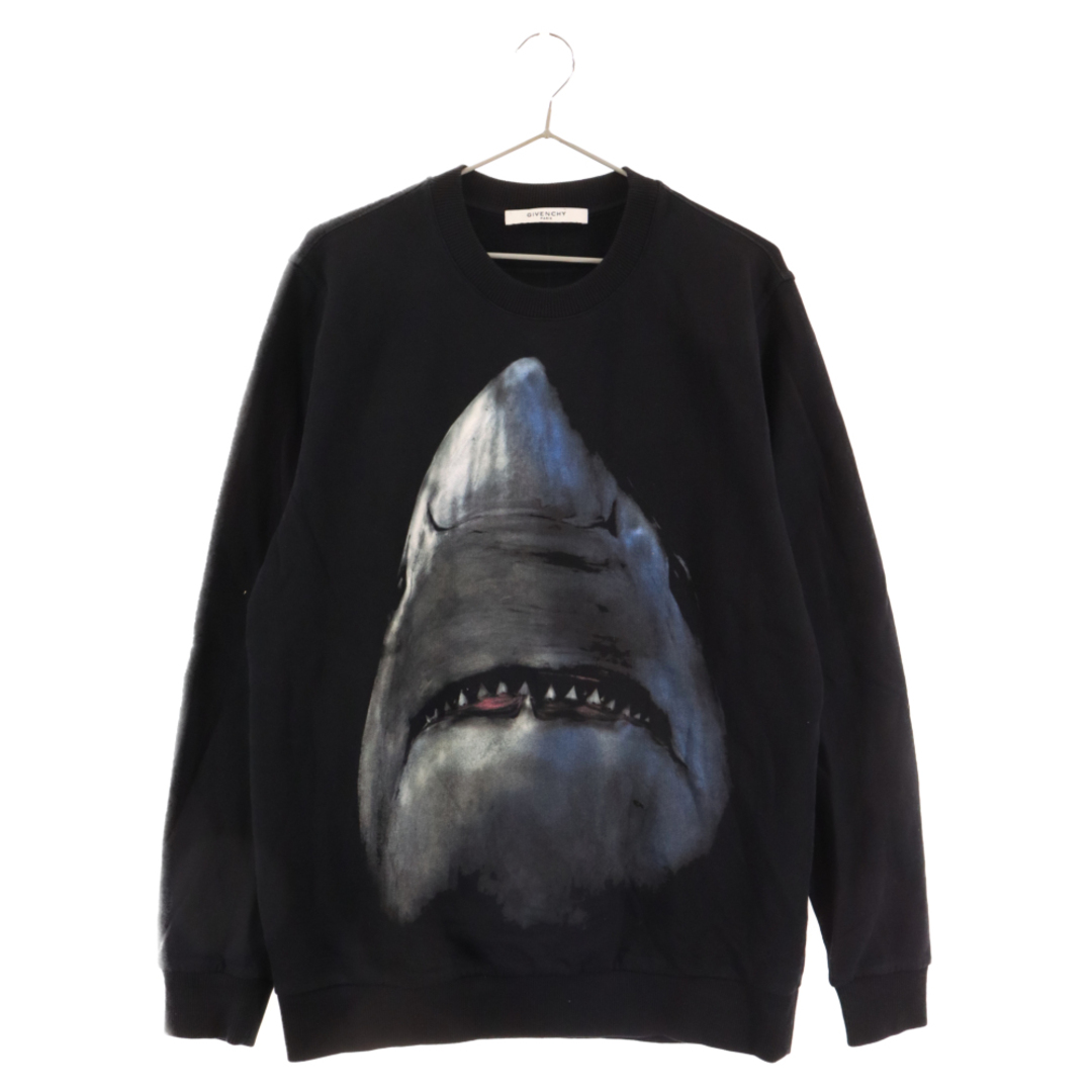 GIVENCHY(ジバンシィ)のGIVENCHY ジバンシィ CUBAN SHARK PRINT SWEAT BM704C3Y0V シャークプリント クルーネックスウェットトレーナー ブラック メンズのトップス(スウェット)の商品写真