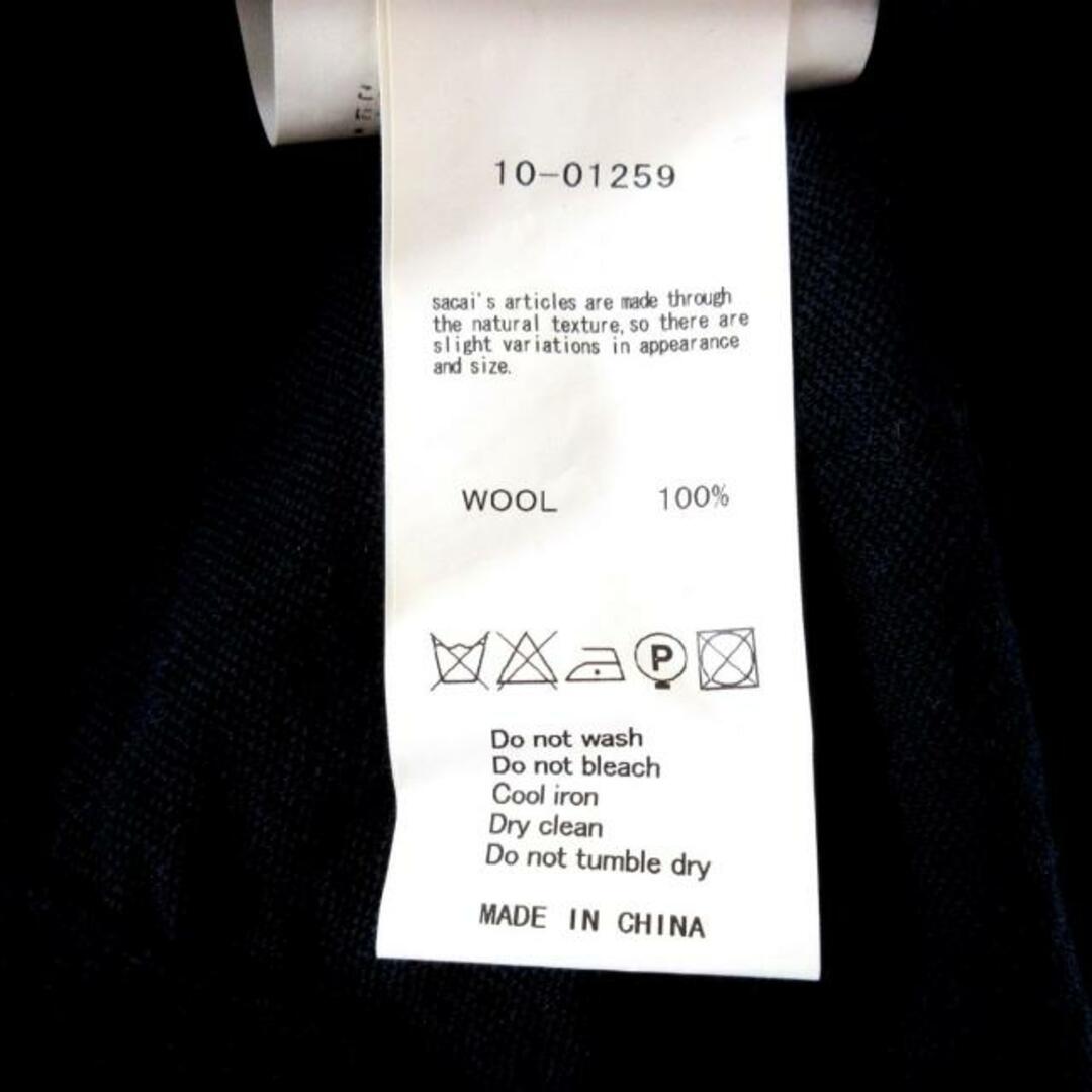 sacai(サカイ)のSacai(サカイ) 長袖セーター サイズ3 L レディース - ダークネイビー タートルネック レディースのトップス(ニット/セーター)の商品写真