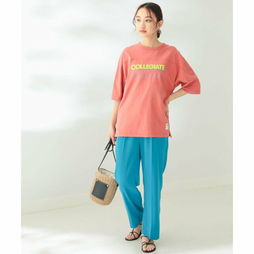 B:MING LIFE STORE by BEAMS(ビーミング ライフストア バイ ビームス)の【RED】Collegiate Pacific * B:MING by BEAMS / 別注 フットボール Tシャツ1 レディースのトップス(カットソー(長袖/七分))の商品写真