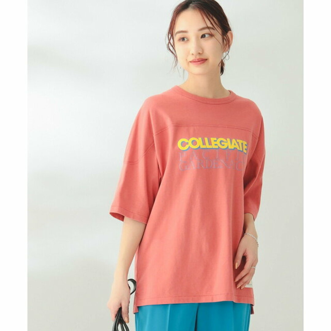 B:MING LIFE STORE by BEAMS(ビーミング ライフストア バイ ビームス)の【RED】Collegiate Pacific * B:MING by BEAMS / 別注 フットボール Tシャツ1 レディースのトップス(カットソー(長袖/七分))の商品写真