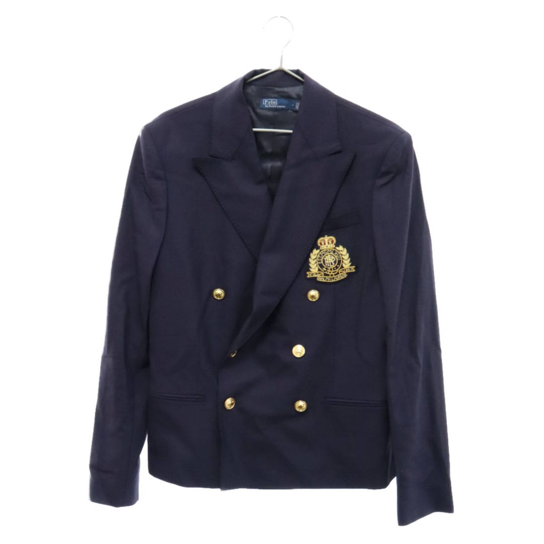 POLO RALPH LAUREN(ポロラルフローレン)のPOLO RALPH LAUREN ポロラルフローレン DOUBLE BREASTED BLAZER MNBLOTWM5100058 ダブルブレストブレザー トップス ジャケット ネイビー メンズのジャケット/アウター(フライトジャケット)の商品写真