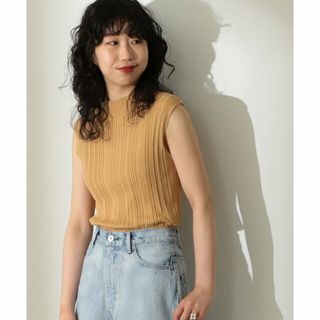 デミルクスビームス(Demi-Luxe BEAMS)の【BEIGE】Demi-Luxe BEAMS / ランダムリブ ノースリーブニット(ニット/セーター)