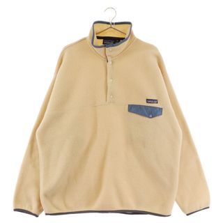 パタゴニア(patagonia)のPATAGONIA パタゴニア 90s VINTAGE SYNCHILLA ヴィンテージ スナップT フリースジャケット ベージュ 10644 FA99(フライトジャケット)