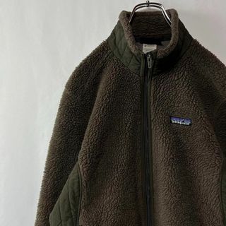 パタゴニア(patagonia)のメキシコ製　パタゴニア　シンチラ　ジップアップ　フリースジャケット　L　カーキ(ブルゾン)