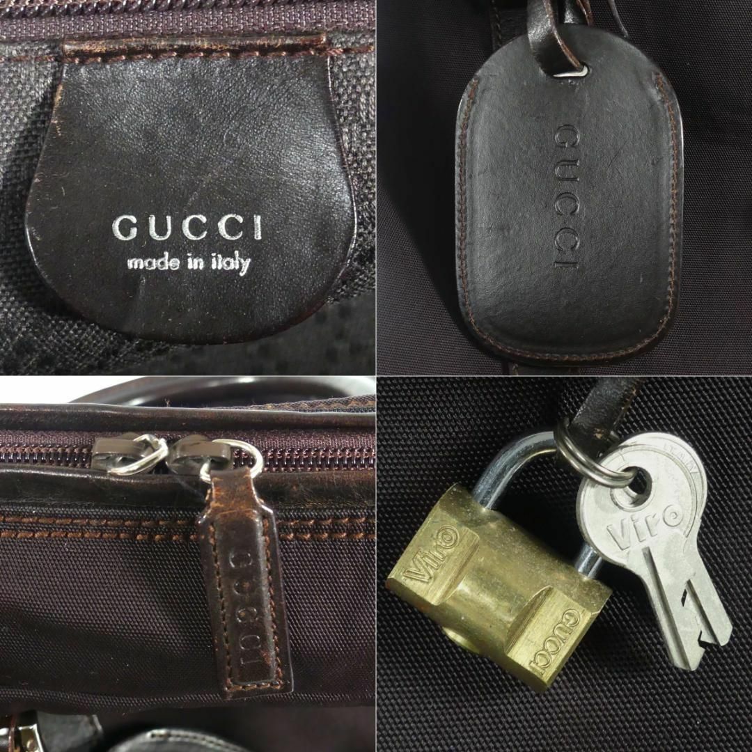 Gucci(グッチ)のイタリア製 GUCCI グッチ ビジネスバッグ 本革 レザー 茶 AA1539 メンズのバッグ(ビジネスバッグ)の商品写真