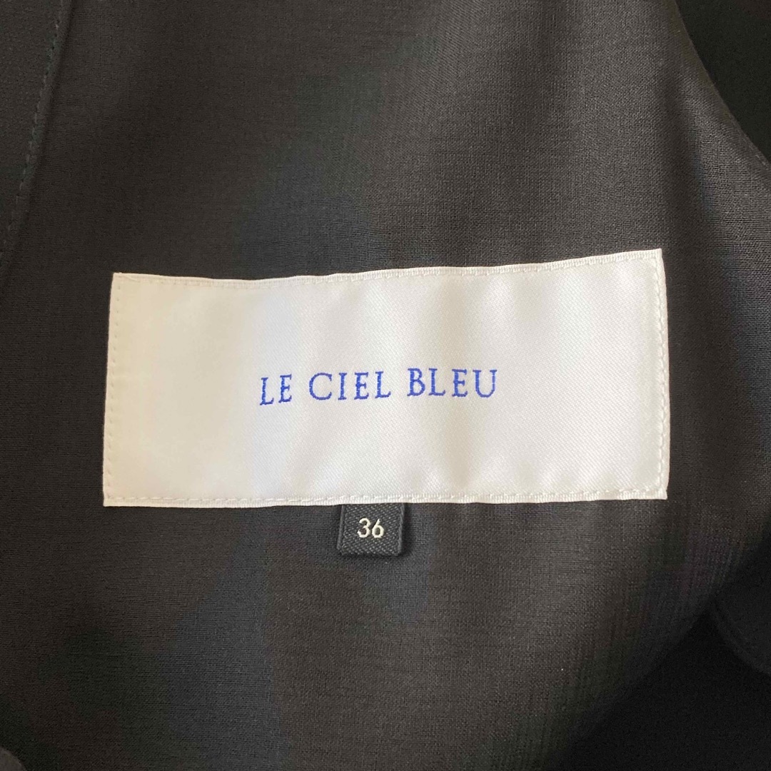 LE CIEL BLEU(ルシェルブルー)の【極美品】LE CIEL BLEU ノースリーブワンピース 黒 36 レディースのワンピース(ロングワンピース/マキシワンピース)の商品写真