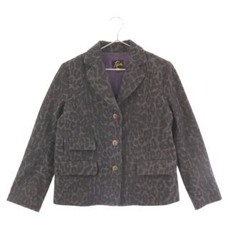 Needles - Needles ニードルス Leopard Print Tailored Jacket レオパード柄テーラードジャケット グレー