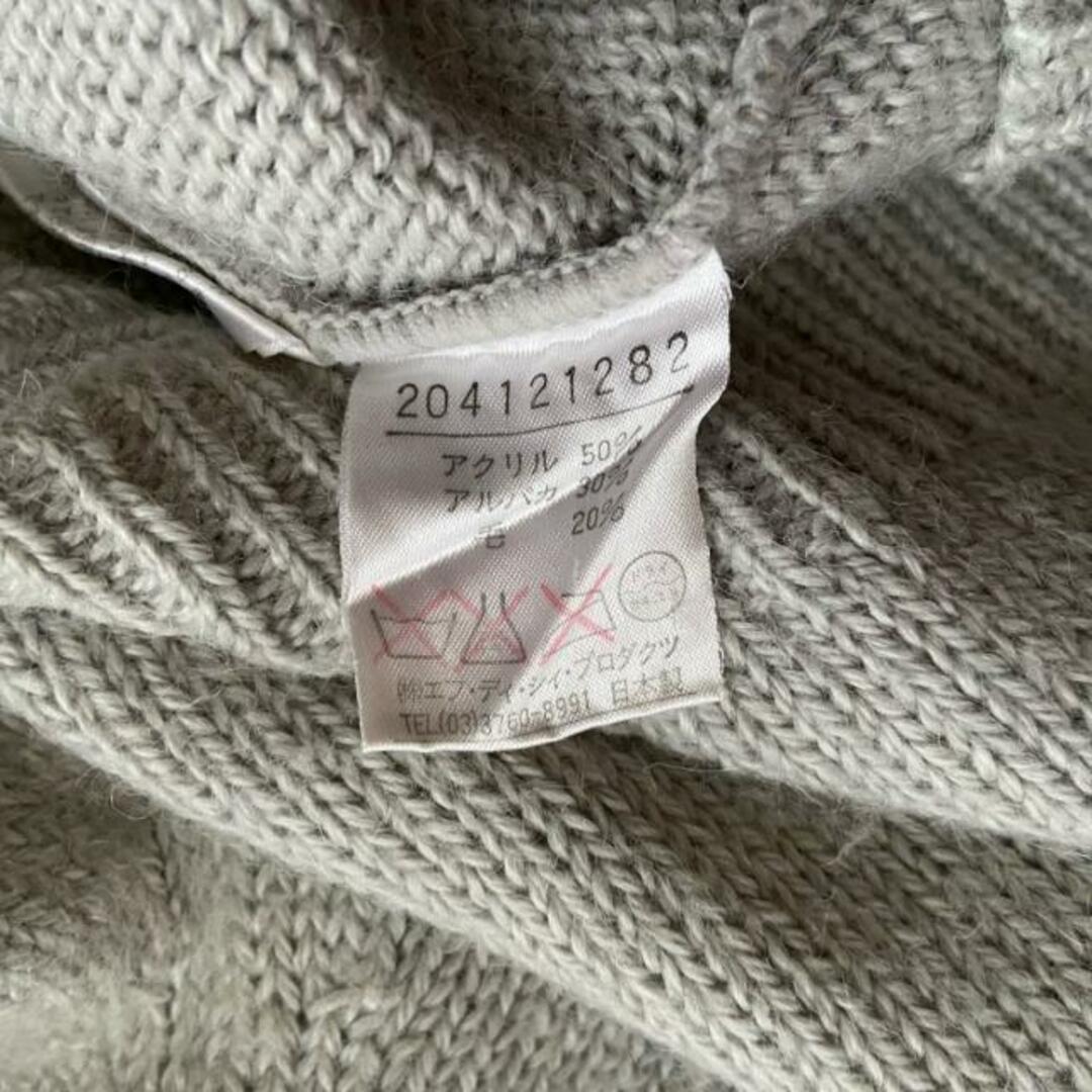 4℃(ヨンドシー)の4℃(ヨンドシー) 長袖セーター サイズM レディース - ライトグレー クルーネック レディースのトップス(ニット/セーター)の商品写真