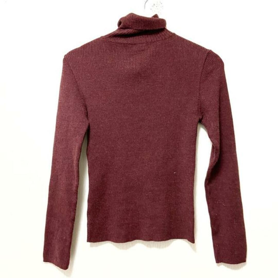 4℃(ヨンドシー)の4℃(ヨンドシー) 長袖セーター サイズM レディース - ボルドー タートルネック レディースのトップス(ニット/セーター)の商品写真