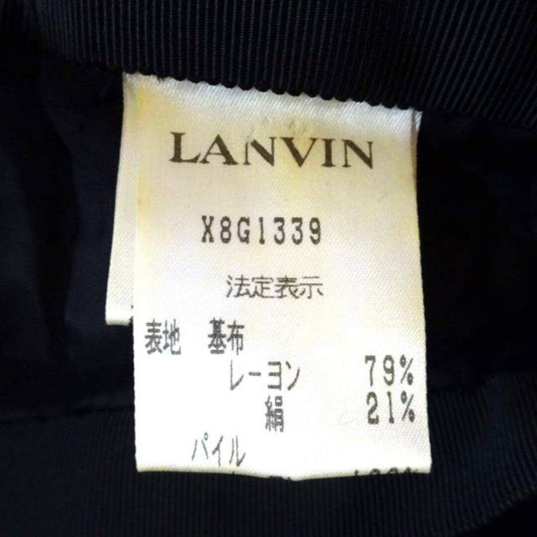 LANVIN(ランバン)のLANVIN(ランバン) スカート サイズ38 M レディース - 黒 ひざ丈/ベロア/シルク レディースのスカート(その他)の商品写真